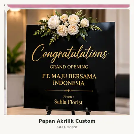 Papan Bunga Akrilik Krakatau Industrial Estate Cilegon